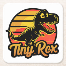 Funny Vintag Dinosaurier Trex bei Sunset Tiny Rex