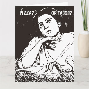 FUNNY VINTAG FRAMAN (TACOS) BIRTHDAY CARD KARTE