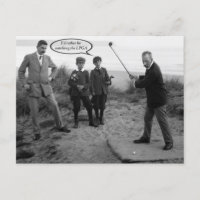 Funny Vintag Golf Postcard