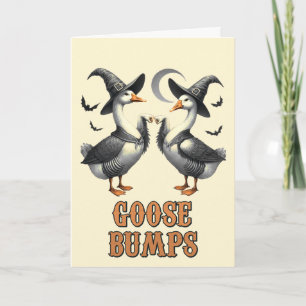 Funny Vintag Goose Bumps Halloween Feiertagskarte