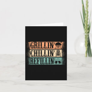 Funny Vintag Grill Vater - Grillabfüllung Karte