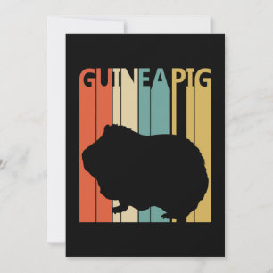 Funny Vintag Guinea Pig Dankeskarte