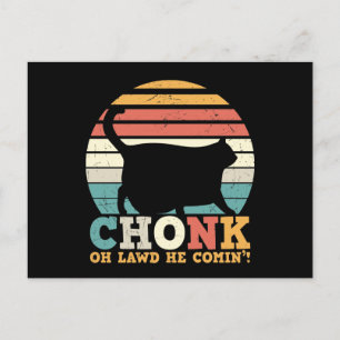 Funny Vintag Halloween Cat Postkarte