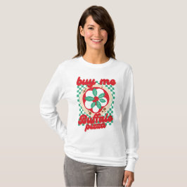 Funny Vintag Italian Pizza Buy Me Buffalo Pizza T-Shirt