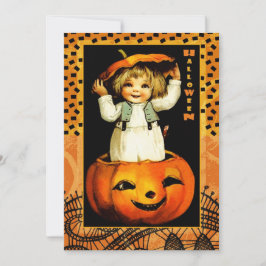 Funny Vintag Kid Halloween-Party Einladung