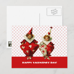 Funny Vintag Kids Valentine's Day Feiertagspostkarte
