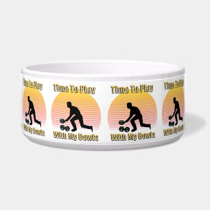Funny Vintag Lawls Bowls Play Time, Pet Bowl Napf