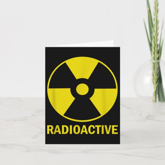 Funny Vintag Nostalgic Radioactive Nuklear War Sy Karte (Vorderseite)