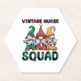 Funny Vintag Nurse Squad Nursing Gnomes Untersetzer