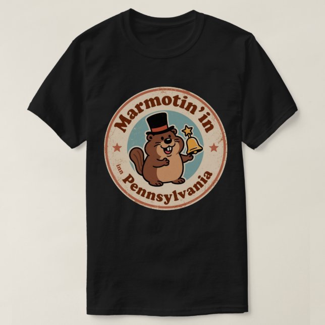 Funny Vintag Pennsylvania Groundhog Top Hat Liber (Design vorne)