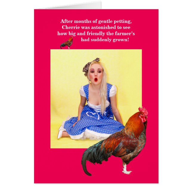 Funny Vintag Pinup Dirty Joke Valentine's Card (Vorne)