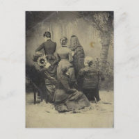 Funny Vintag Portrait der Viktorianischen Familie