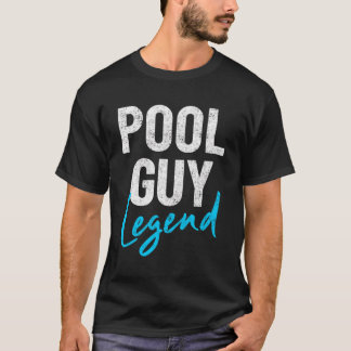 Funny Vintag Retro Pool Typ Legende T-Shirt