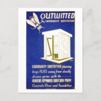 Funny Vintag "Sanitary Privy"