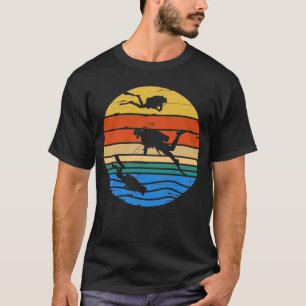 Funny Vintag Scuba Dive Gear Unterwasser Di T-Shirt