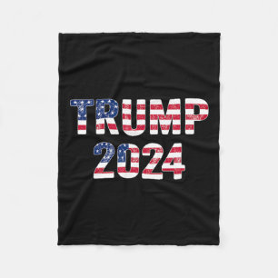 Funny Vintag Trump 2024 Wahlgeschenk Männer Frauen Fleecedecke