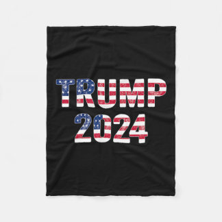 Funny Vintag Trump 2024 Wahlgeschenk Männer Frauen Fleecedecke
