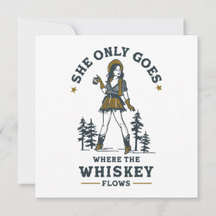 Funny Vintag Western Cowgirl Whiskey Lover