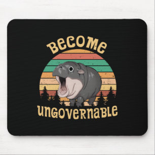 Funny Vintag wird unregierbar Moo Deng Ba1 Mousepad