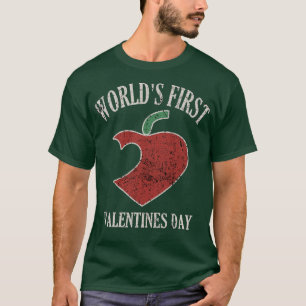 Funny Vintag Worlds Erster Valentinstag T-Shirt