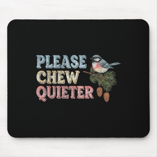 Funny Vintage Bird Nature Bird Watchers  Mousepad (Vorne)