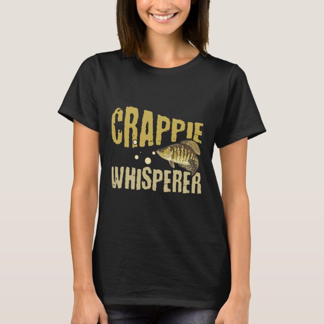 Funny Vintage Crappie Whisperer Fishing  T-Shirt (Vorderseite)