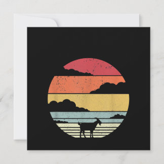 Funny Vintage Goat Gift Einladung