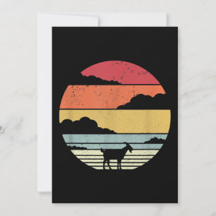 Funny Vintage Goat Gift Feiertagskarte