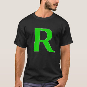 Funny Vintage Hauptstadt Letter R - R Alphabet Men T-Shirt