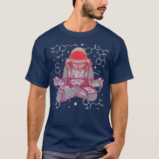 Funny Vintage Lotus Meditating Zen Astronaut  T-Shirt