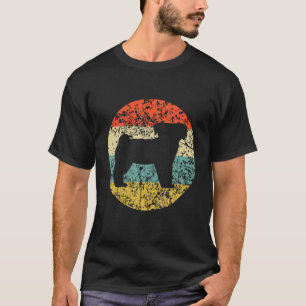Funny Vintager Mops Silhouette für Hunde Liebhaber T-Shirt