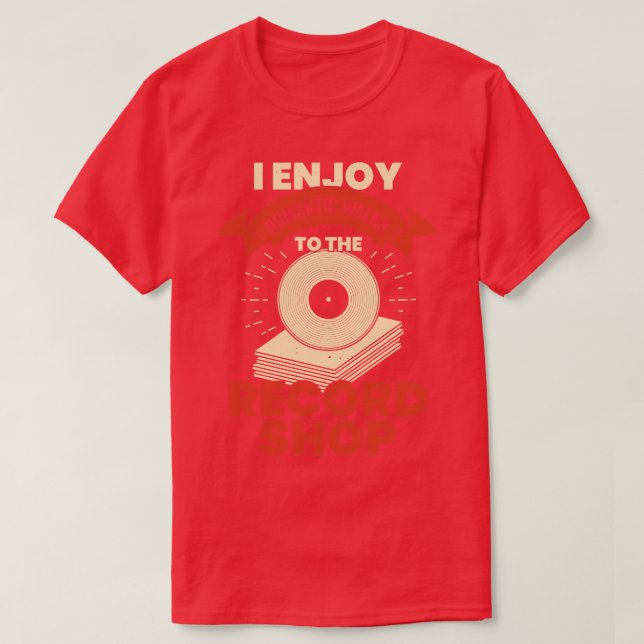 Funny Vinyl Platten sammeln Sammlergeschenk T-Shirt (Design vorne)
