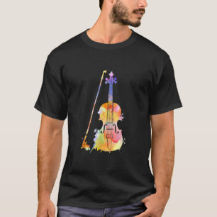 Funny Violin Lover Art of Men Violine T-Shirt