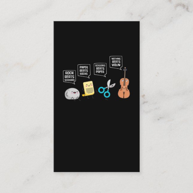 Funny Violin Player Spaß Musician Fun Visitenkarte (Vorderseite)