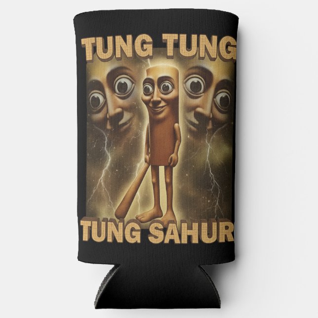 Funny Viral-Style Cartoon | Meme Aesthetic Art Selters Dosenkühler (Vorderseite)