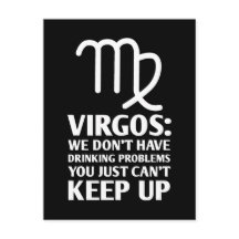 Funny Virgo Drinks Zodiac Astrologie Zeichen