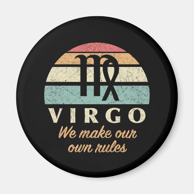 Funny Virgo Zodiac Rules Magnet (Vorne)