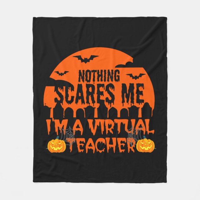 Funny Virtual Teacher Fleecedecke (Vorderseite)