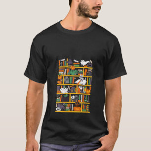 Funny virtuellen Bibliothek Librarian Pumpkin Hall T-Shirt
