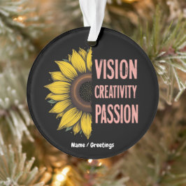 Funny Vision, Kreativität und Leidenschaft feiern  Ornament