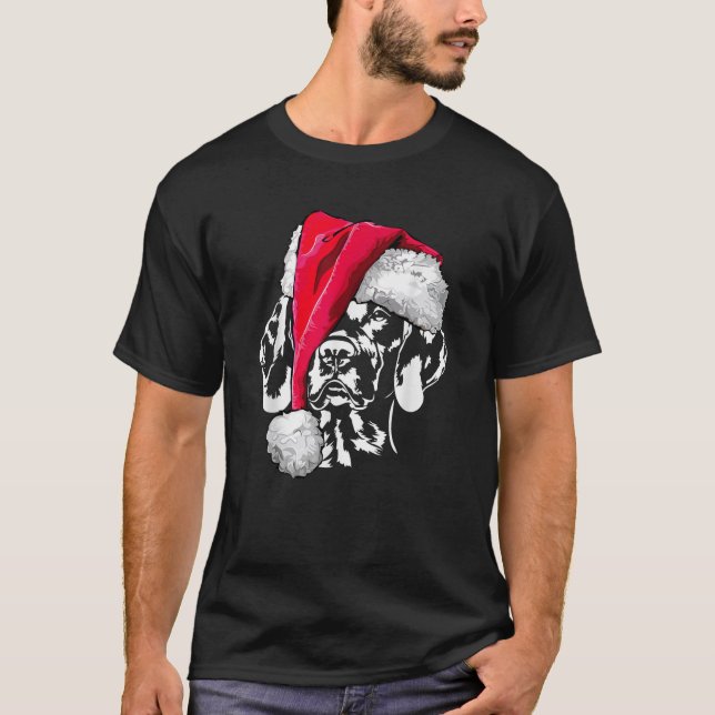 Funny Vizsla Santa Christmas  dog tee gift (Vorderseite)