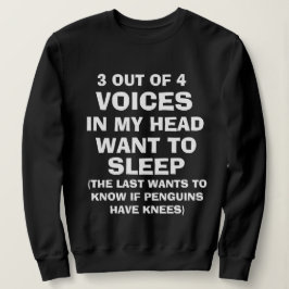Funny "VOICES IN MEINEM HEAD" Sweatshirt für Fraue