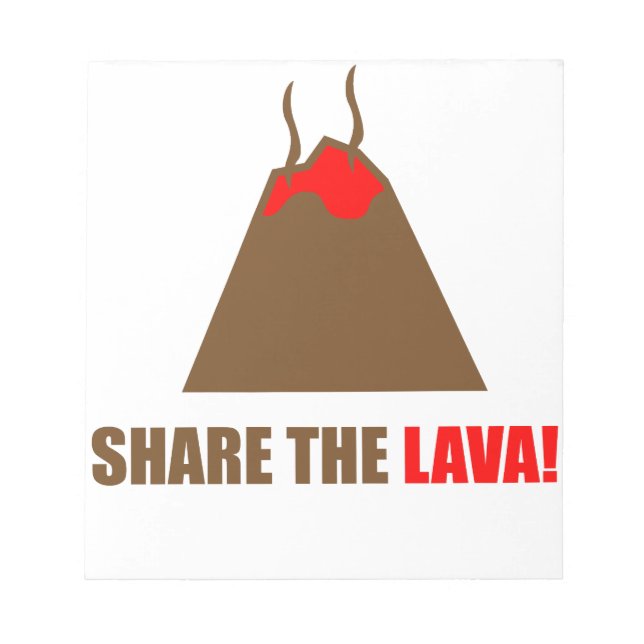 Funny Volcano Notizblock (Vorderseite)