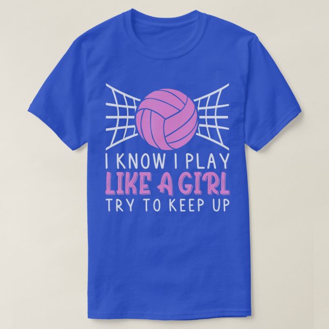 Funny Volleyball Design für Frauen Mädchen Volleyb T-Shirt (Design vorne)