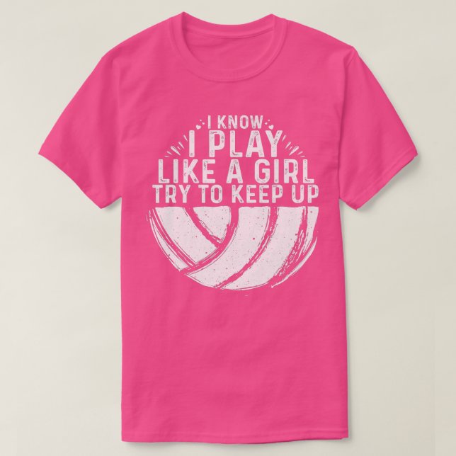 Funny Volleyball Design Mädchen Frauen Jugend im S T-Shirt (Design vorne)