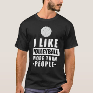Funny Volleyball Design T-Shirt