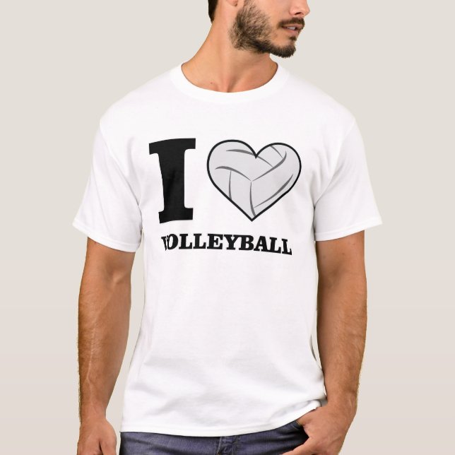 Funny Volleyball Design T-Shirt (Vorderseite)