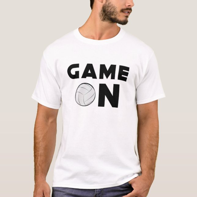 Funny Volleyball Design T-Shirt (Vorderseite)