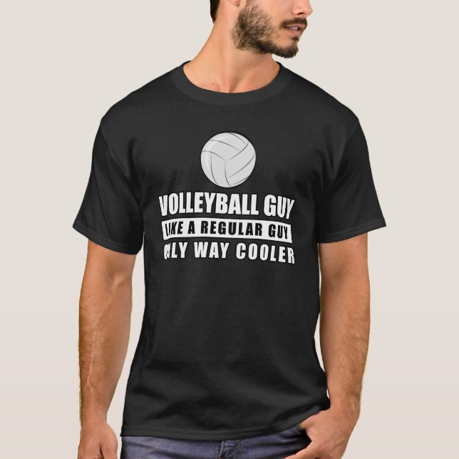 Funny Volleyball Design T-Shirt (Vorderseite)