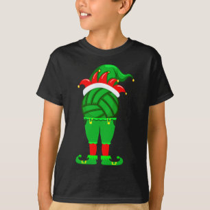 Funny Volleyball Elf Weihnachtsfamilie Matching Xm T-Shirt